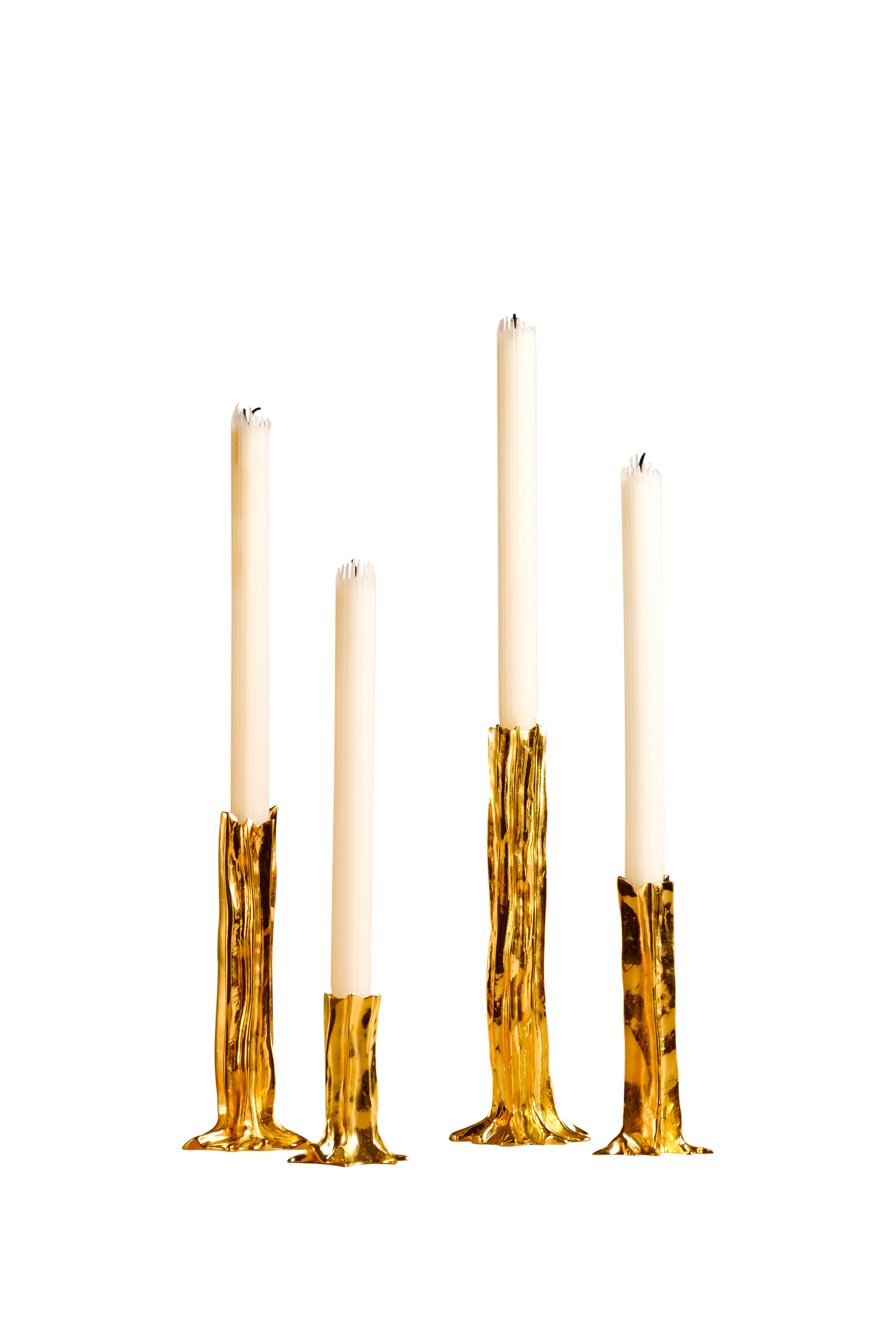 Arbor Gold - Set of 4 Candlesticks - studiopalatin