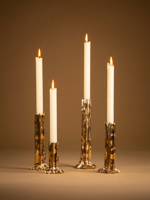 Arbor Bronze (Polished) - Set of 4 Candlesticks - studiopalatin