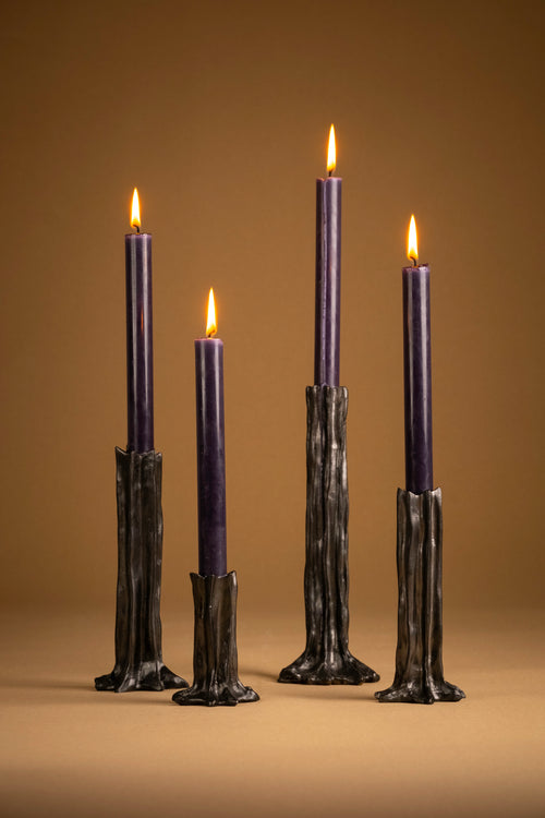 Arbor Bronze (Dark Patination) - Set of 4 Candlesticks - studiopalatin