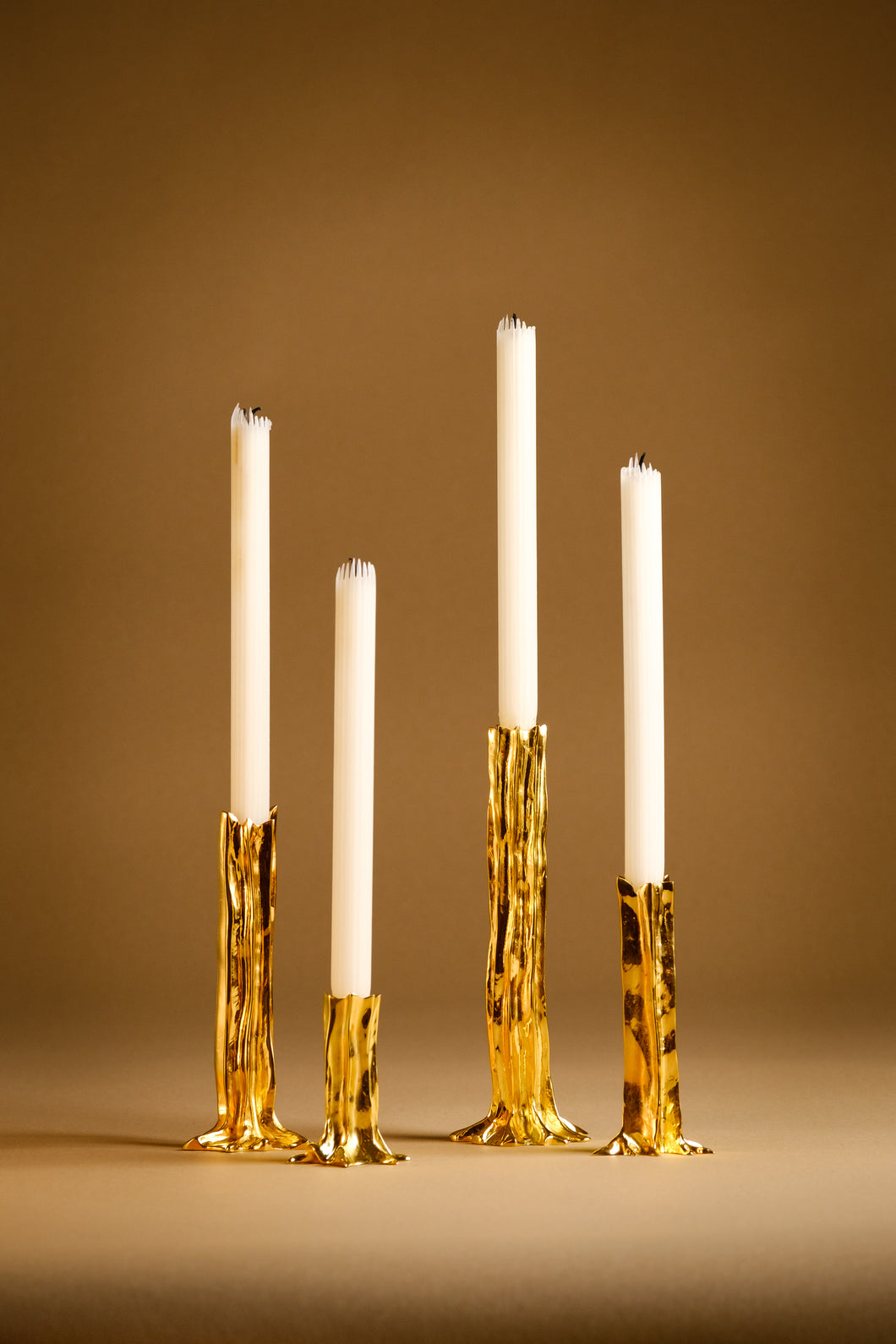 Arbor Gold - Set of 4 Candlesticks - studiopalatin