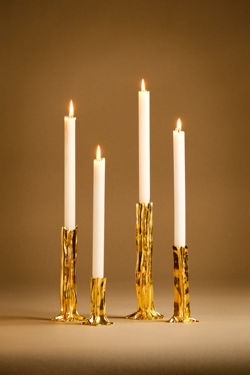Arbor Gold - Set of 4 Candlesticks - studiopalatin