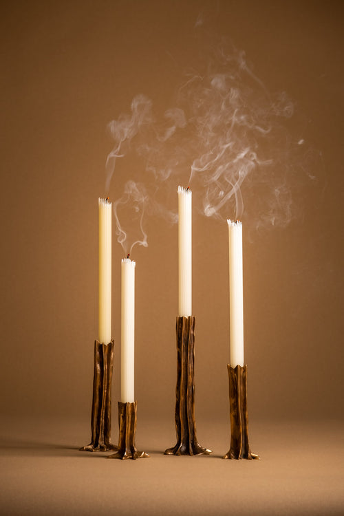 Arbor Bronze - Set of 4 Candlesticks - studiopalatin